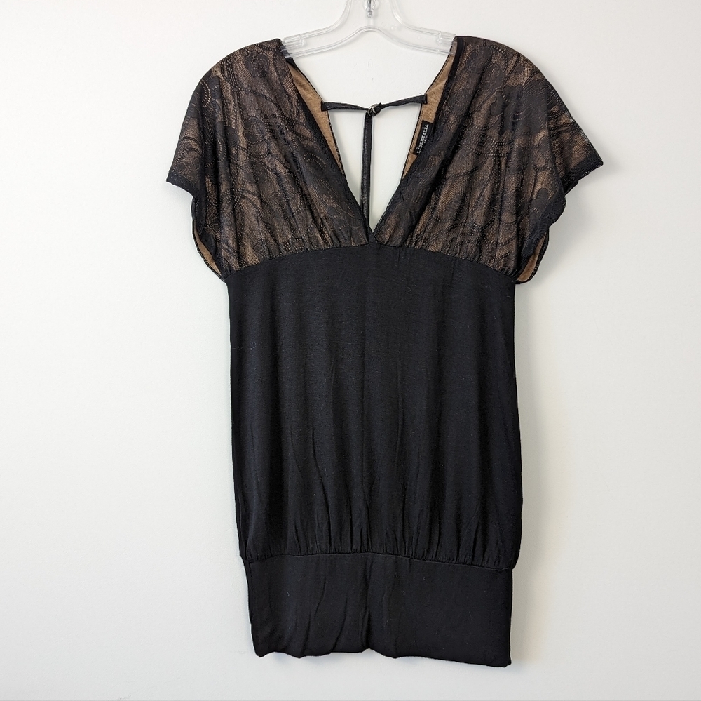 Libertalia Designer Sheer Overlay Blouse - Small, Made in USA